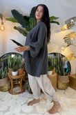 Made in Italy Santos Artist Smock Graphite /14 =